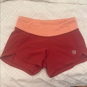 Goal Five Red and Pink Athletic Shorts